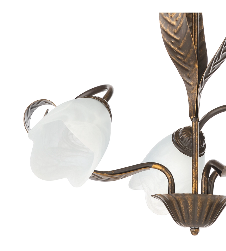 LAMPADARIO 3 LUCI ONLI "SONIA" BRONZO E14